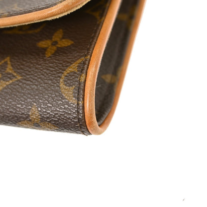 Louis Vuitton Twin Handbag Monogram Canvas, BROWN, CANVAS, Clutche & pouche