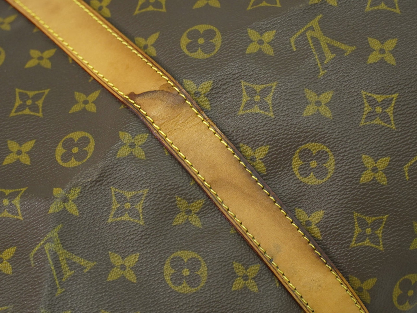 Louis Vuitton Keepall Bandouliere Bag Monogram Canvas, BROWN, CANVAS, Travel bag