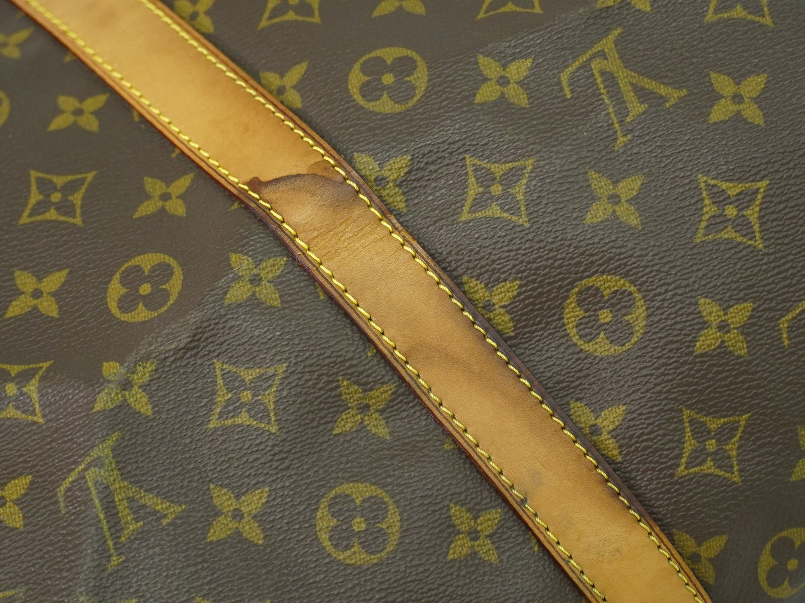 Louis Vuitton Keepall Bandouliere Bag Monogram Canvas, BROWN, CANVAS, Travel bag