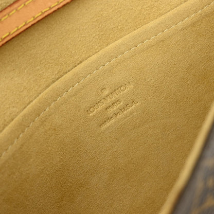 Louis Vuitton Twin Handbag Monogram Canvas, BROWN, CANVAS, Clutche & pouche