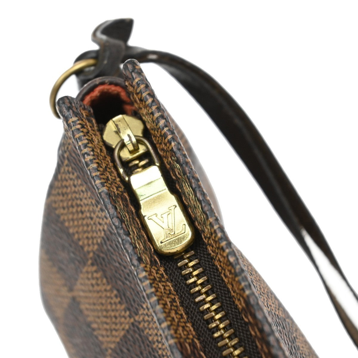Louis Vuitton Trousse Make Up Bag Damier Canvas, BROWN, CANVAS, Clutche & pouche