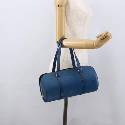 Louis Vuitton Soufflot Handbag Epi Leather, BLUE, LEATHER, Shoulder bag