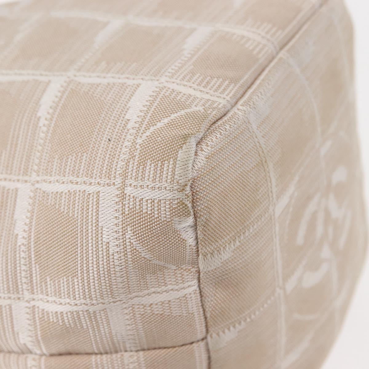 Chanel Travel line pouch Nylon, Beige, Nylon, Clutch
