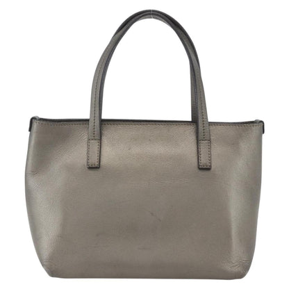 Salvatore Ferragamo Amabel Tote Leather, SILVER, LEATHER, Tote bag