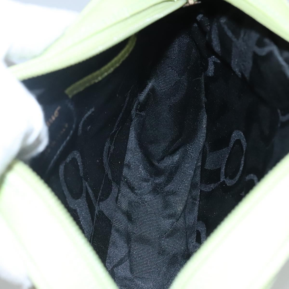 Salvatore Ferragamo Vala Shoulder Bag Leather, GREEN, LEATHER, Shoulder bag