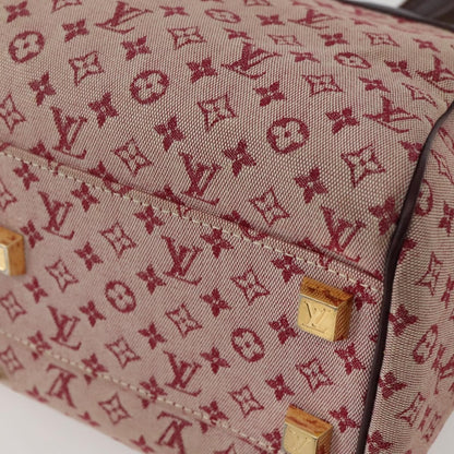 Louis Vuitton Josephine Handbag Mini Lin, RED, CANVAS, Handbag