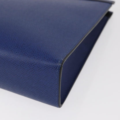 Louis Vuitton Pochette Voyage Taiga Leather, Blue, Leather, Clutch