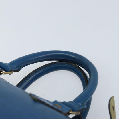 Louis Vuitton Speedy Handbag Epi Leather, BLUE, LEATHER, Handbag