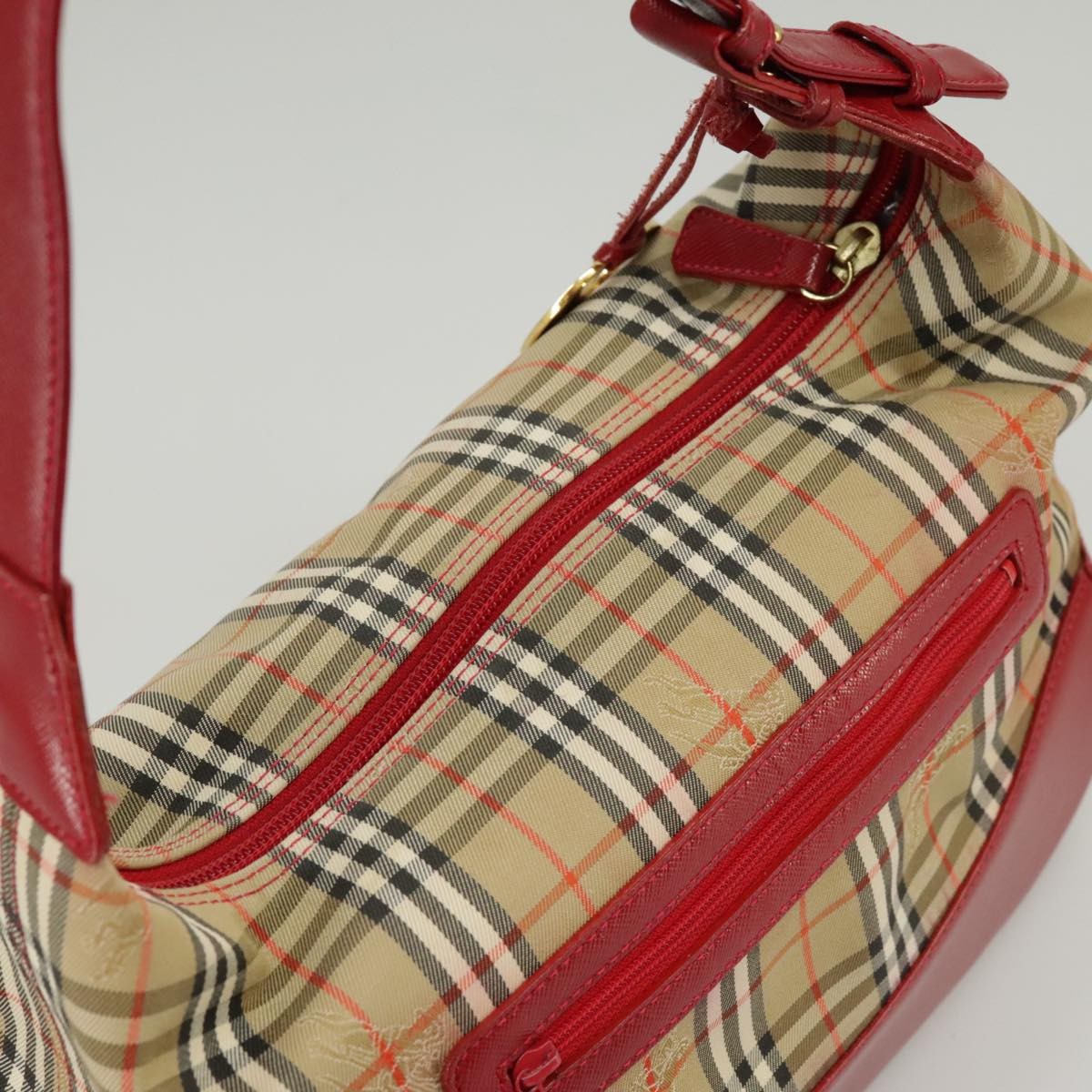 Burberry Nova Check Handbag Nova Check Canvas, BEIGE, CANVAS, Handbag