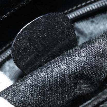 Gucci Vintage Bamboo Handle Bag Nylon, BLACK, NYLON, Handbag