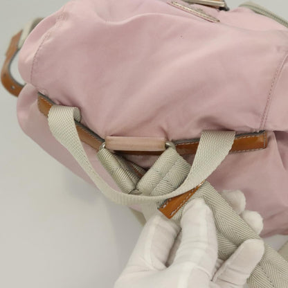 Prada Double Front Pocket Backpack Tessuto, PINK, NYLON, Backpack