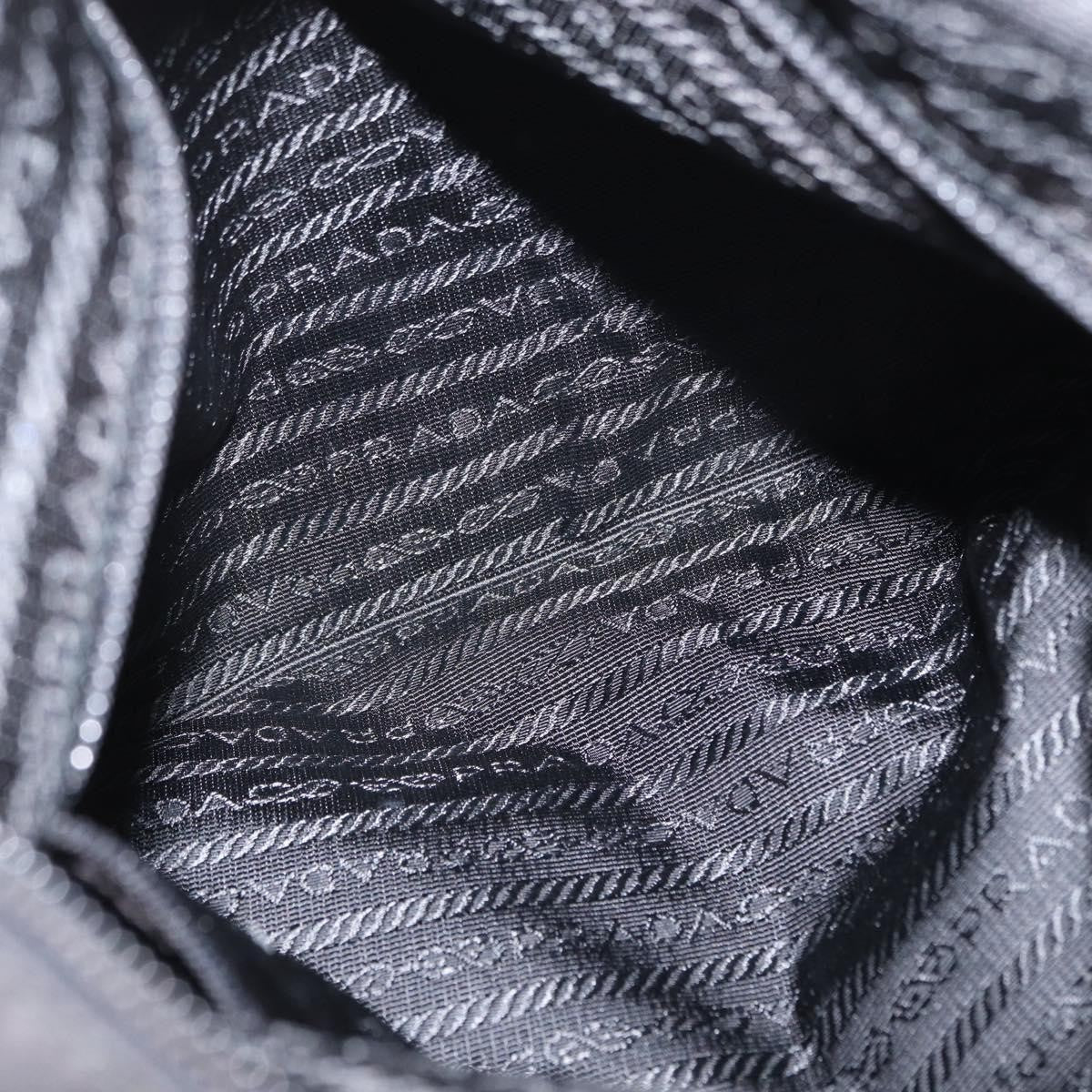 Prada Front Pocket Messenger Bag Tessuto, Black, Nylon, Shoulder Bag