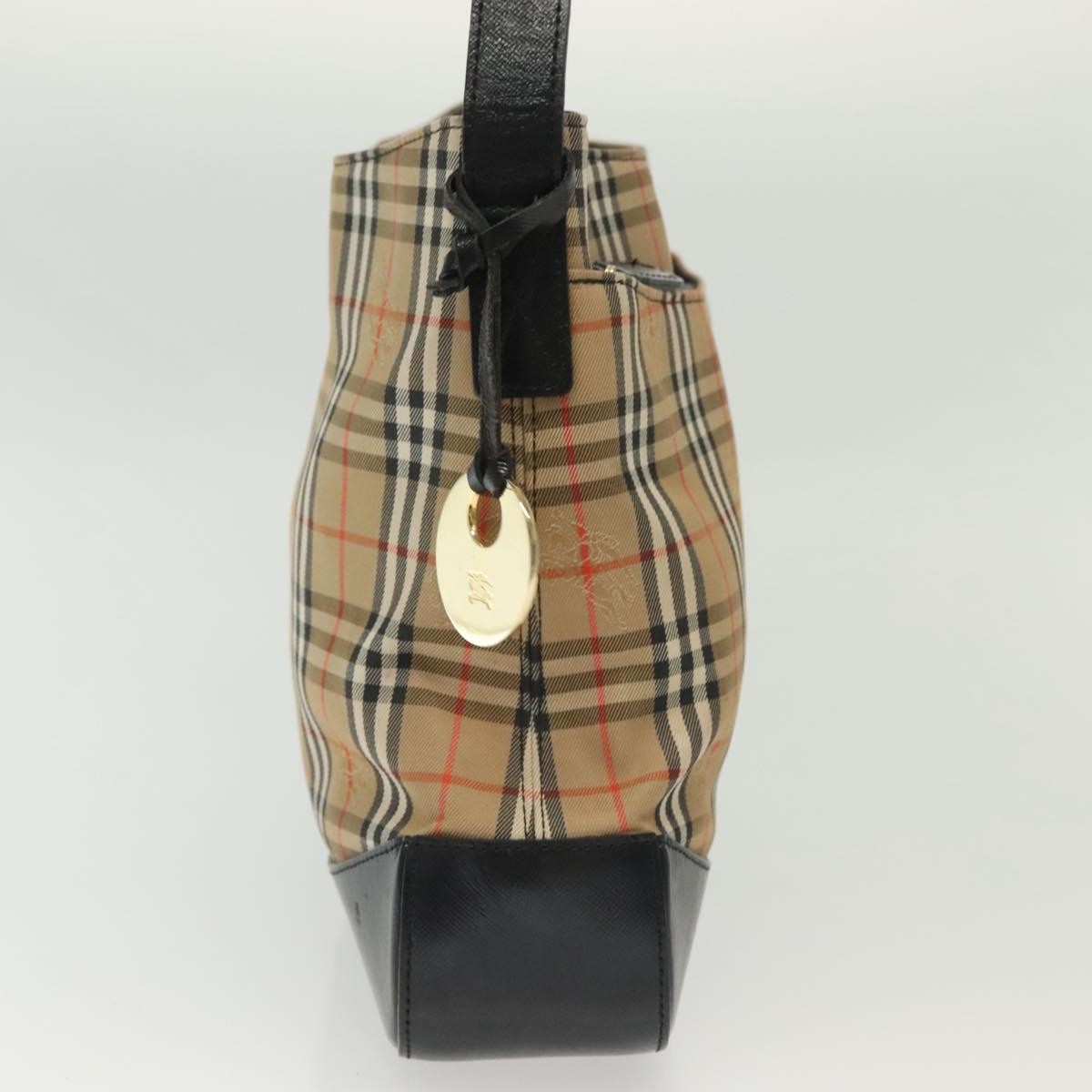 Burberry Shoulder Bag Nova Check Canvas, BEIGE, CANVAS, Shoulder bag