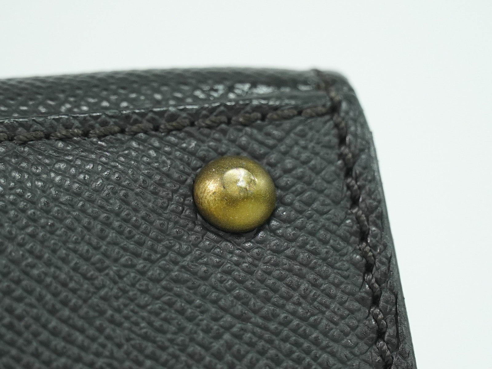 Chanel Vintage Logo Tote Leather, BLACK, LEATHER, Tote bag
