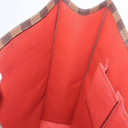 Louis Vuitton Sac Plat Bag Damier, BROWN, CANVAS, Handbag