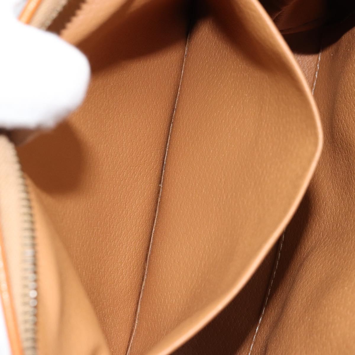 Celine Macadam Pochette Canvas and Leather, Brown, Canvas, Clutch