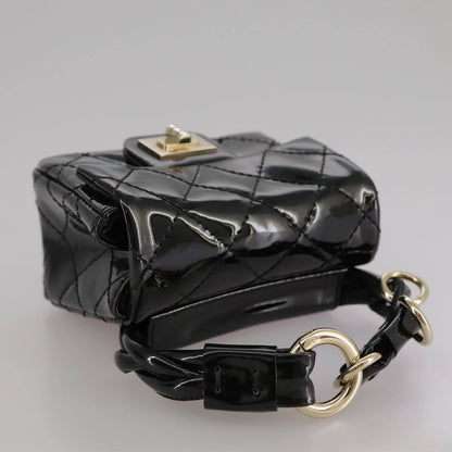 Chanel Reissue 2.55 Ankle Wrist Flap Bag Quilted Patent, BLACK, PATENT_LEATHER, Clutche & pouche