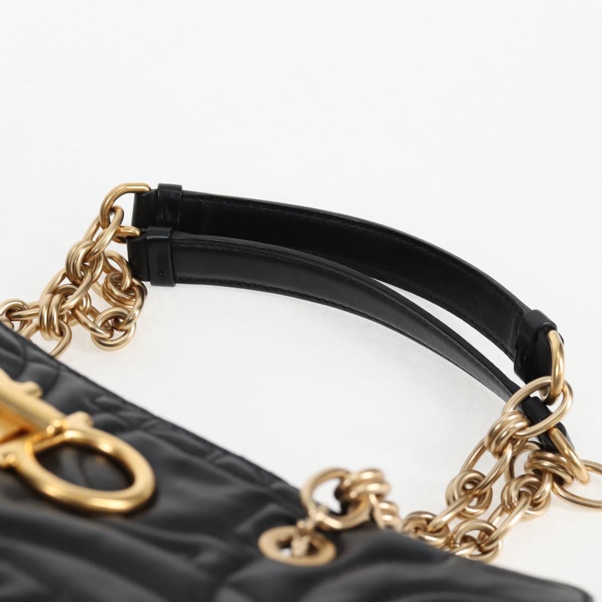 Salvatore Ferragamo Gancini Convertible Tote Quilted Leather, BLACK, LEATHER, Tote bag