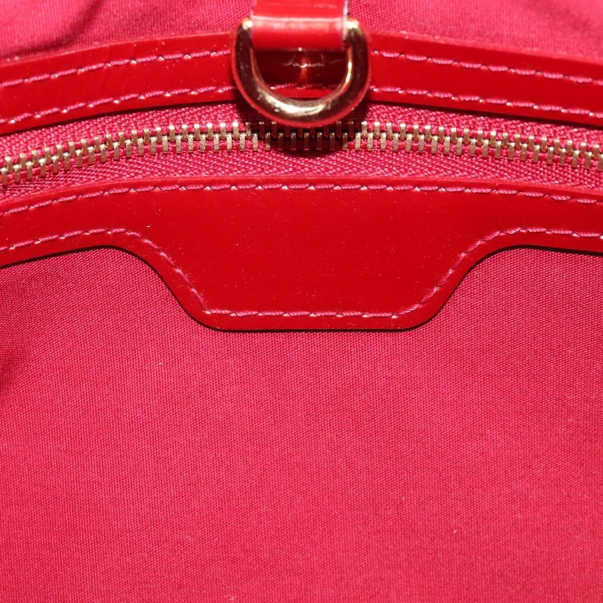 Louis Vuitton Wilshire Handbag Monogram Vernis, RED, PATENT_LEATHER, Handbag