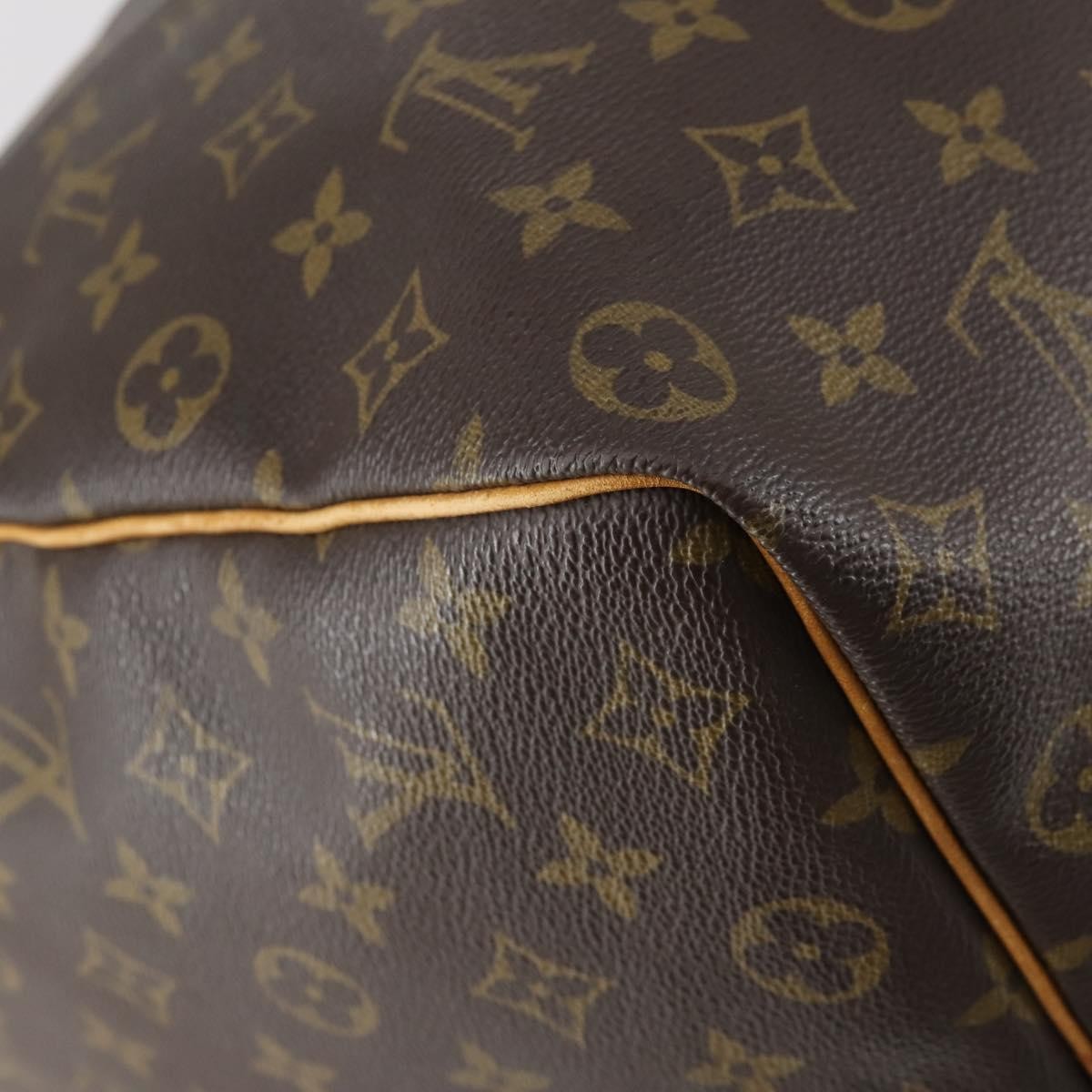 Louis Vuitton Keepall Bag Monogram Canvas, BROWN, CANVAS, Travel bag