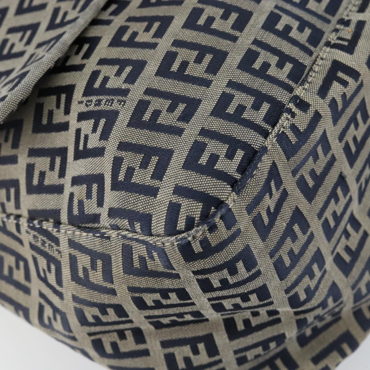 Fendi Mama Forever Bag Zucchino Canvas, NAVY, CANVAS, Tote bag