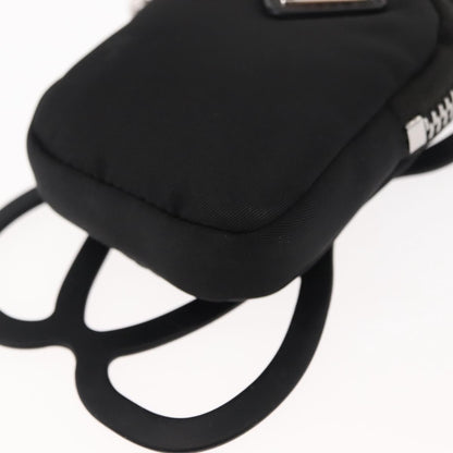 Prada Cargo Phone Holder Crossbody Bag Tessuto, BLACK, NYLON, Crossbody bag