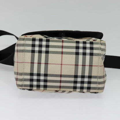 Burberry Nova Check Blue Label Nylon, BEIGE, NYLON, Shoulder bag