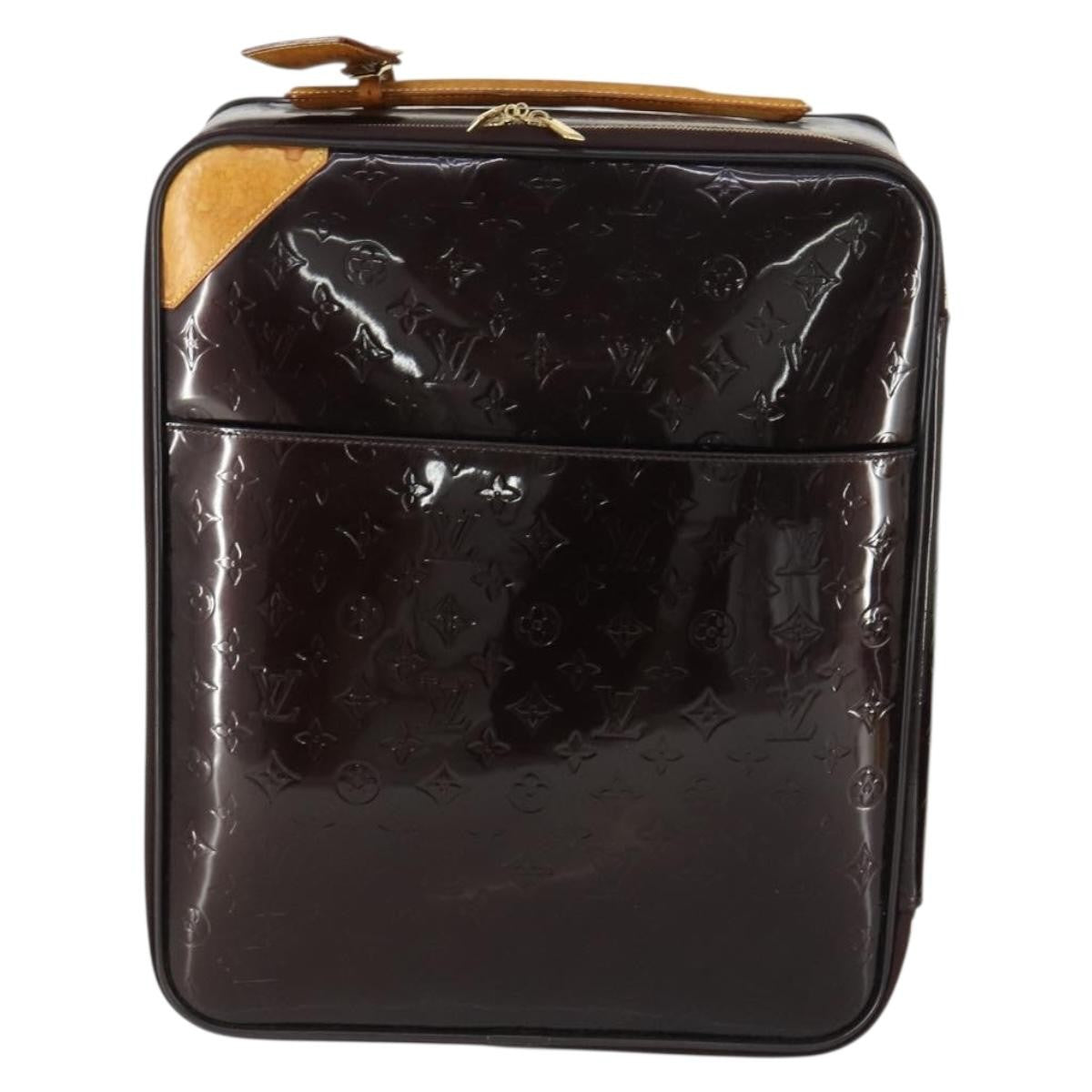 Louis Vuitton Pegase Luggage Monogram Vernis, BROWN, PATENT_LEATHER, Travel bag