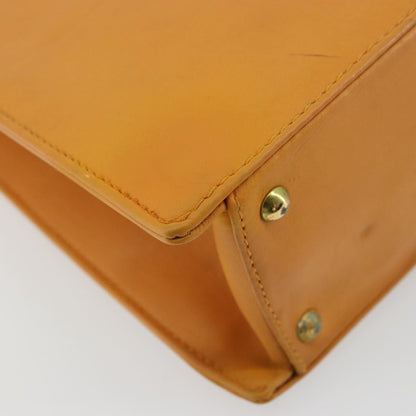 Chanel Vintage Logo Tote Leather, Camel, Leather, Tote Bag