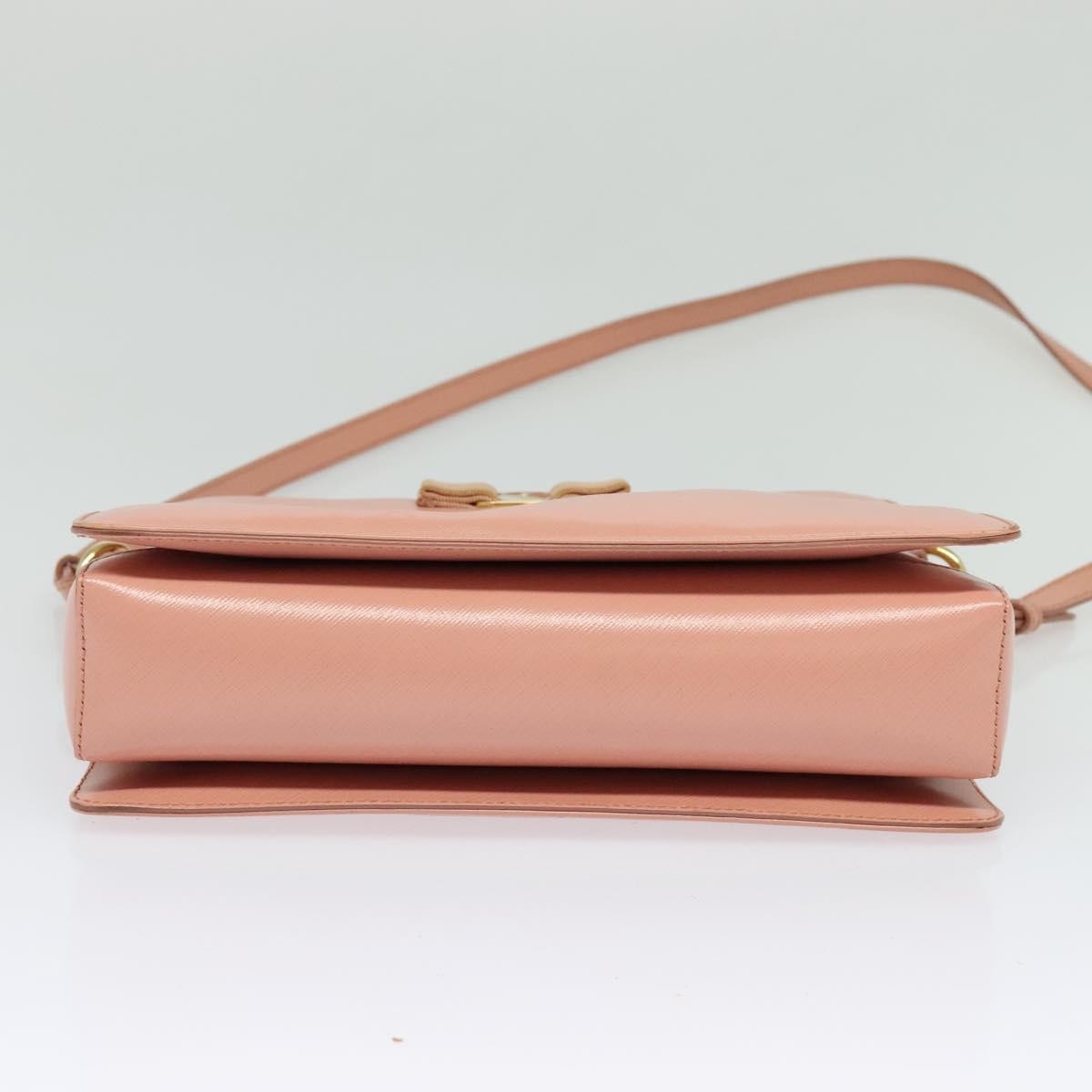 Salvatore Ferragamo Vala Shoulder Bag Leather, PINK, LEATHER, Shoulder bag