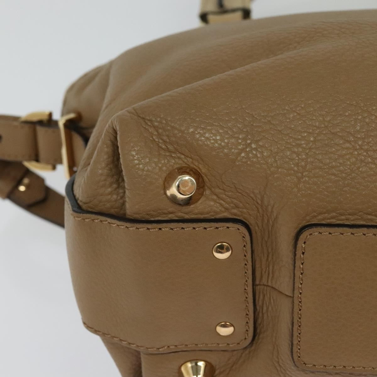 Chloe Angie Tote Leather, BROWN, LEATHER, Tote bag