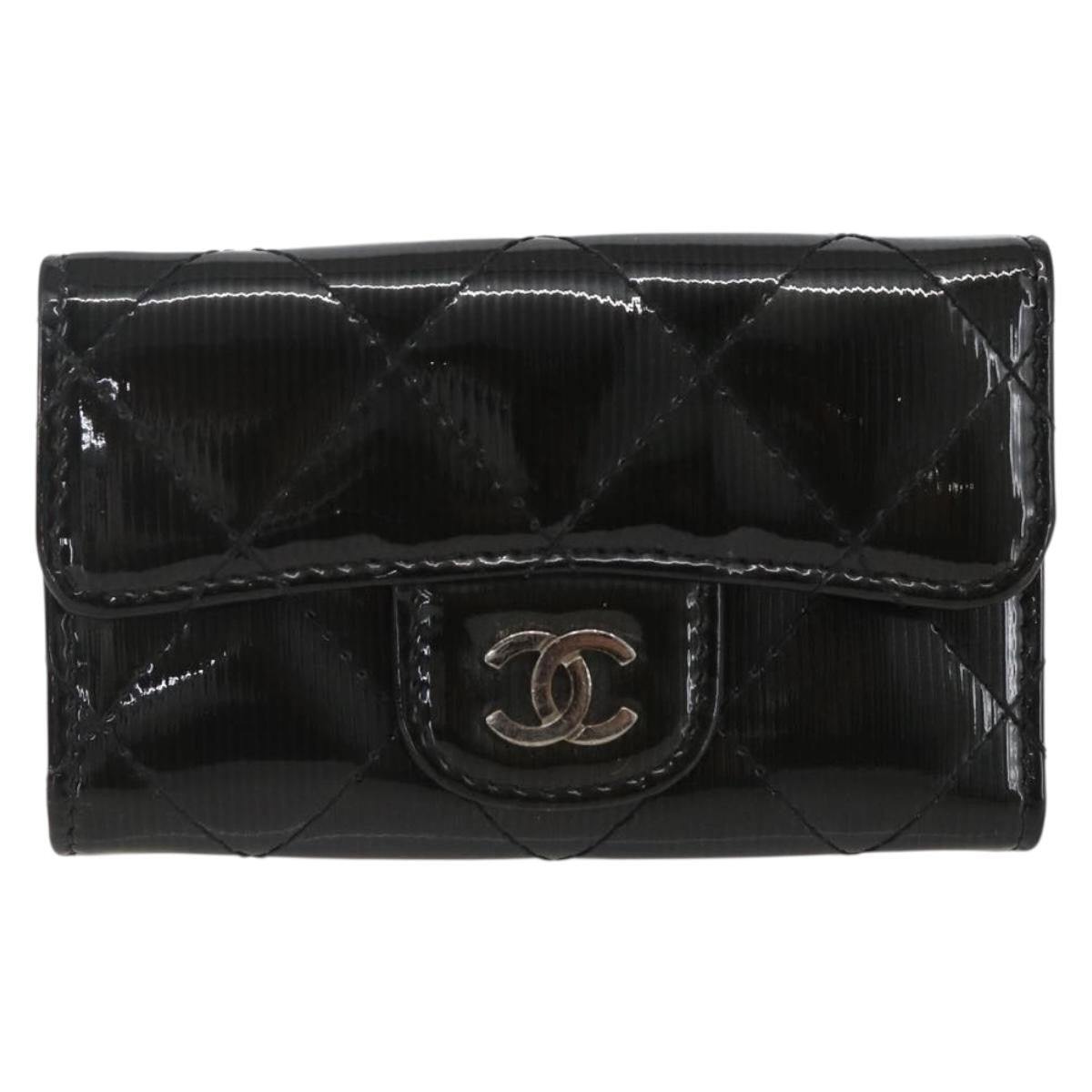 Chanel Vintage CC Keychain Metal, BLACK, EMERALD, Charms and Keychains