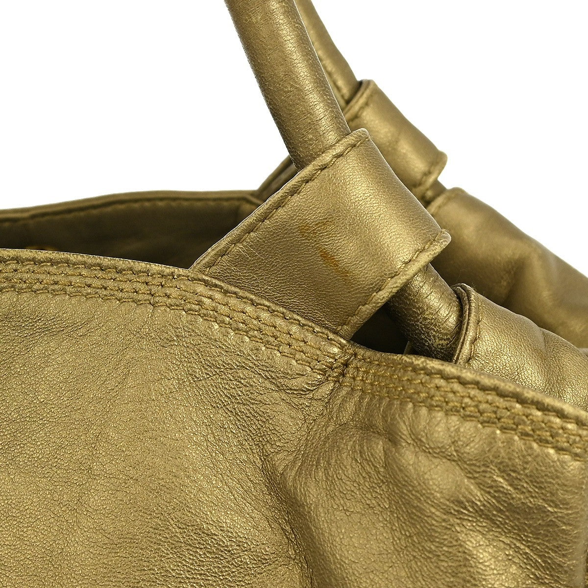Loewe Anagram Logo Nappa Aire Hand Bag Leather, GOLD, LEATHER, Handbag