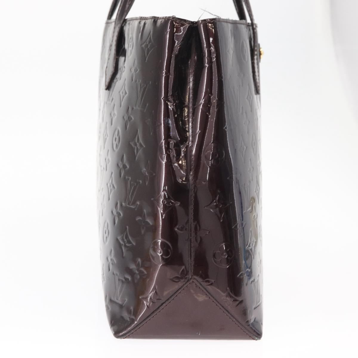 Louis Vuitton Wilshire Handbag Monogram Vernis, PURPLE, PATENT_LEATHER, Handbag