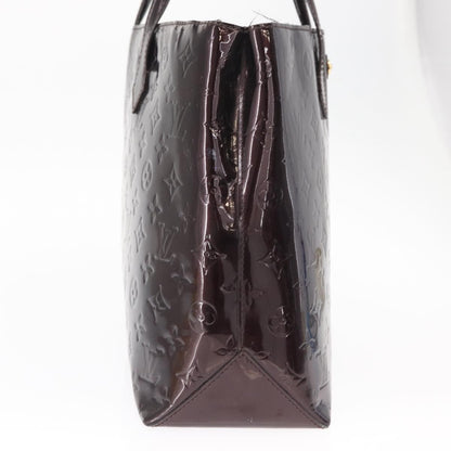 Louis Vuitton Wilshire Handbag Monogram Vernis, PURPLE, PATENT_LEATHER, Handbag