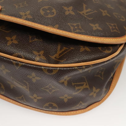 Louis Vuitton Menilmontant Handbag Monogram Canvas, BROWN, CANVAS, Shoulder bag