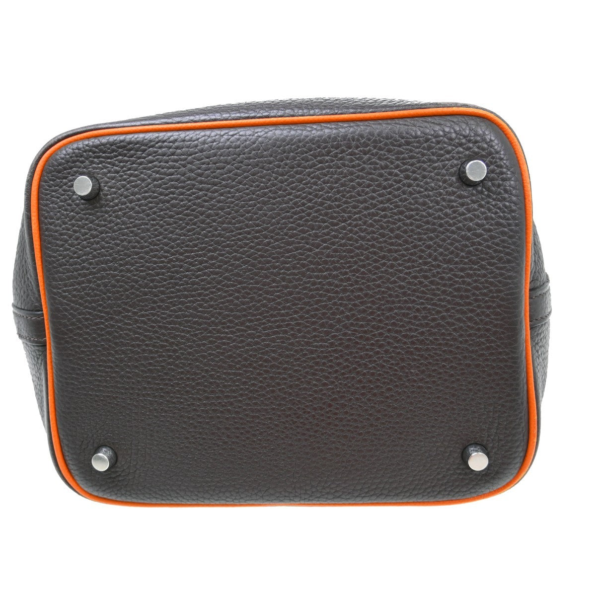 Hermes Picotin Bag Clemence, Brown, Leather, Handbag