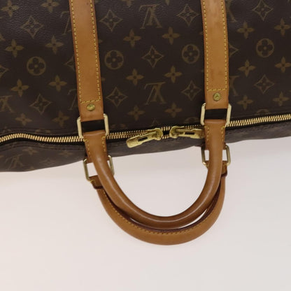 Louis Vuitton Keepall Bag Monogram Canvas, BROWN, CANVAS, Travel bag