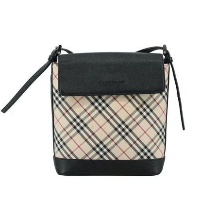 Burberry Nova check Shoulder bag Canvas, BEIGE, CANVAS, Shoulder bag