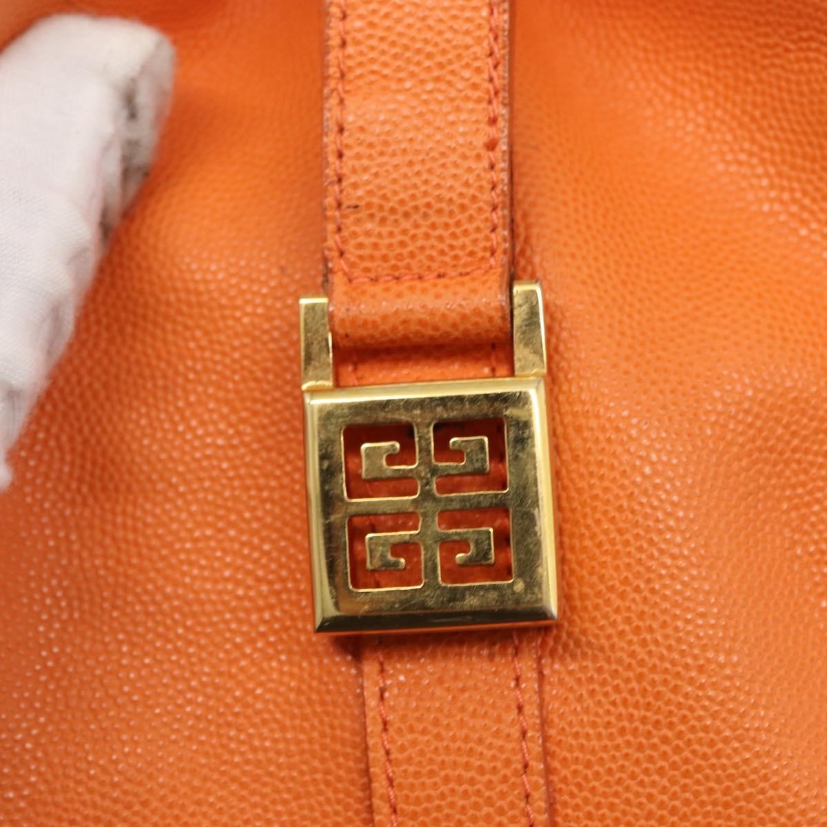 Givenchy Shoulder Bag Leather, ORANGE, LEATHER, Shoulder bag