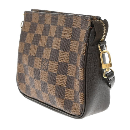 Louis Vuitton Trousse Make Up Bag Damier Canvas, BROWN, CANVAS, Clutche & pouche