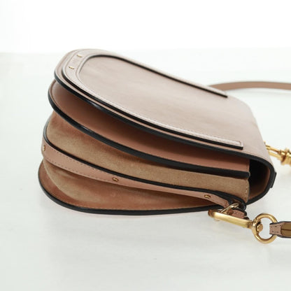 Chloe Nile Crossbody Bag Leather, PINK, LEATHER, Shoulder bag