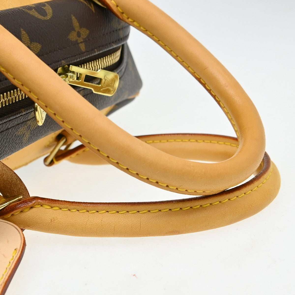 Louis Vuitton Deauville Handbag Monogram Canvas, Brown, Canvas, Handbag