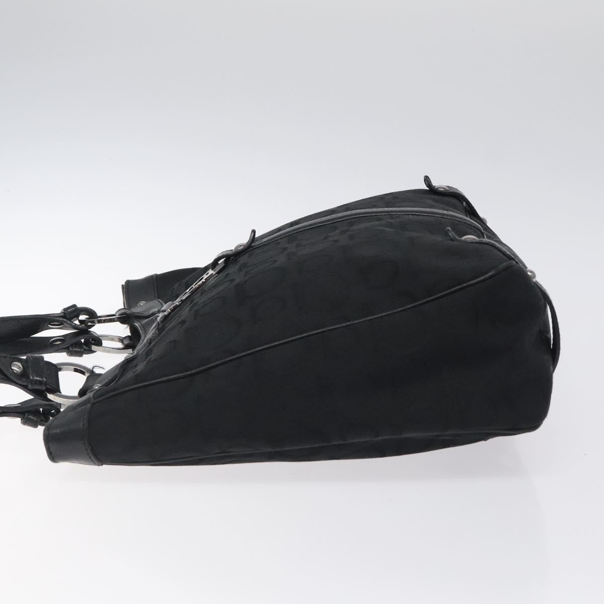 Salvatore Ferragamo Gancini Tote Gancini Canvas, BLACK, CANVAS, Tote bag