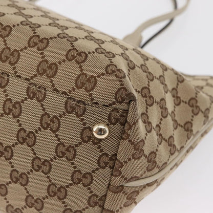 Gucci New Britt Tote GG Canvas, BEIGE, CANVAS, Tote bag