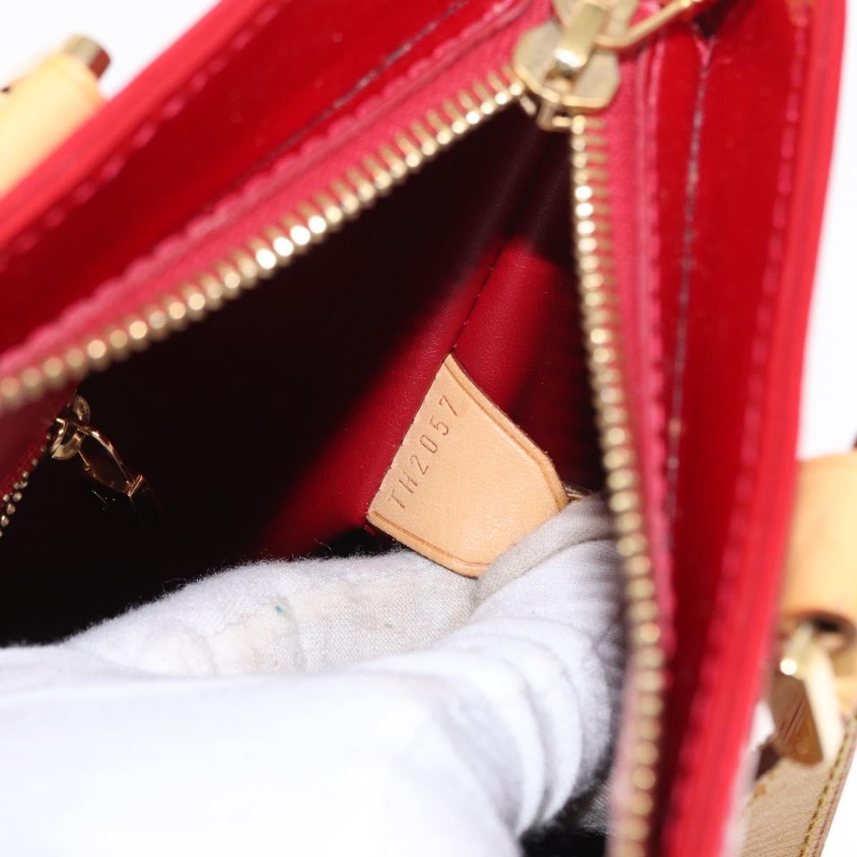 Louis Vuitton Houston Handbag Monogram Vernis, RED, PATENT_LEATHER, Handbag