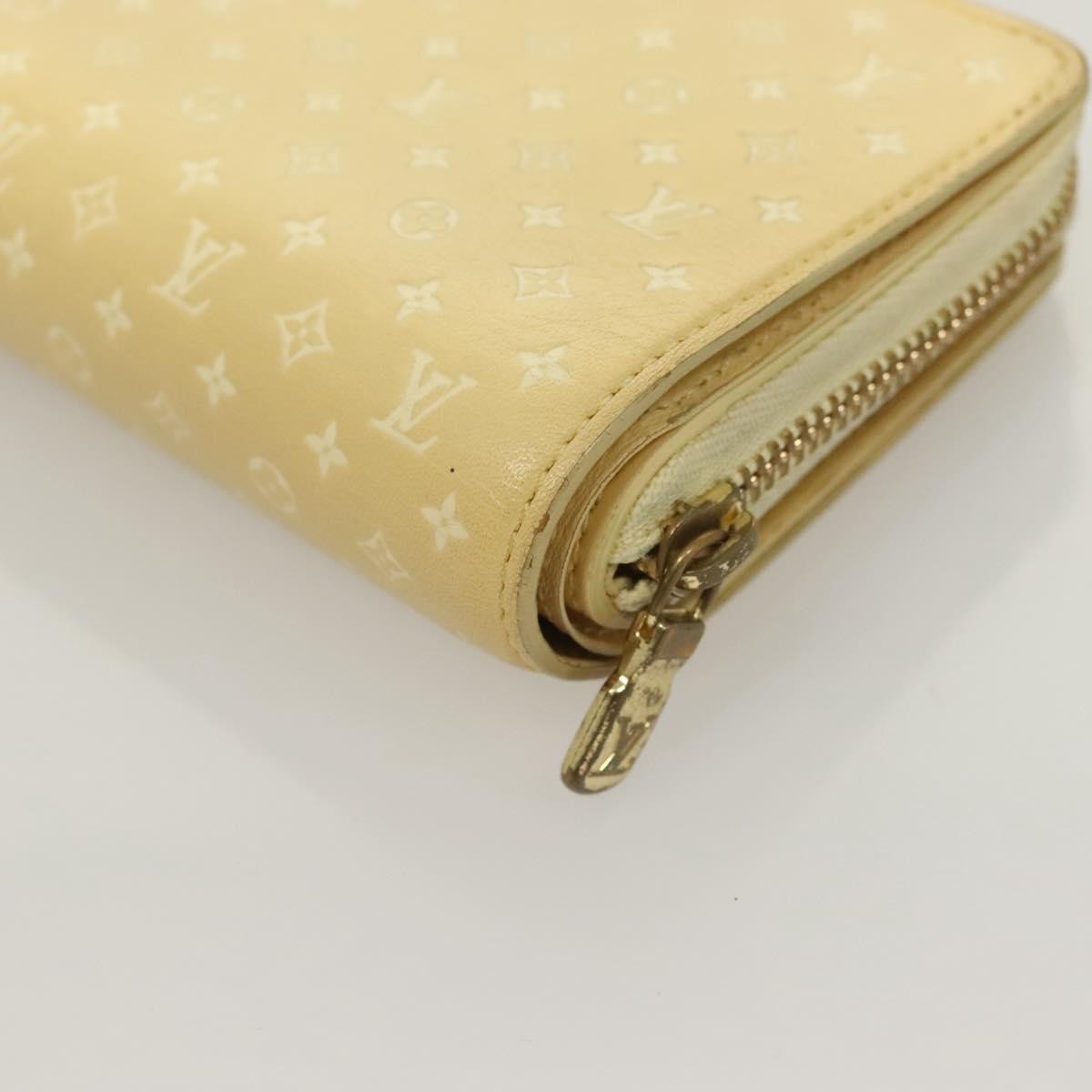 Louis Vuitton Lou Wallet Nanogram Leather, BEIGE, LEATHER, Wallets