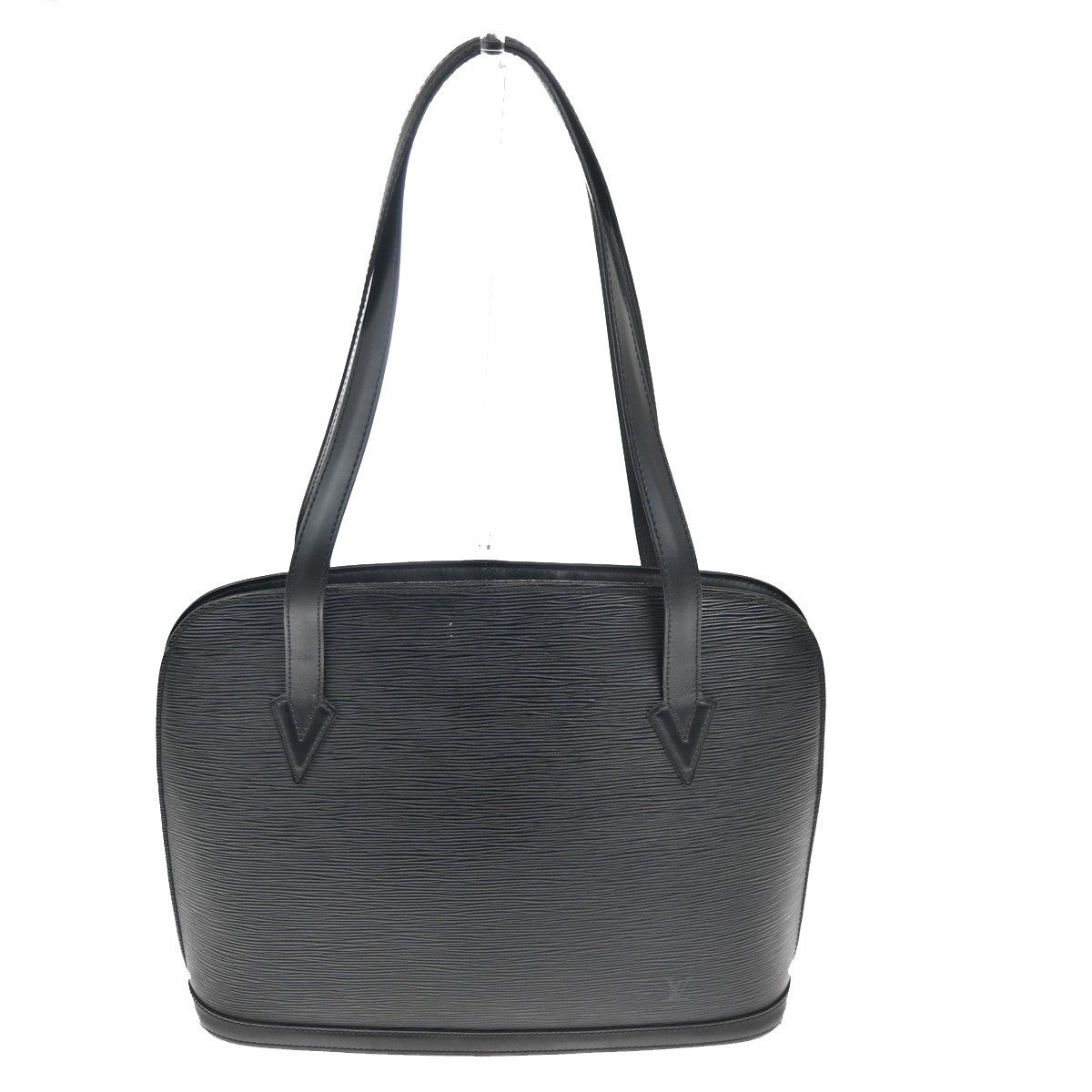 Louis Vuitton Lussac Handbag Epi Leather, BLACK, LEATHER, Shoulder bag