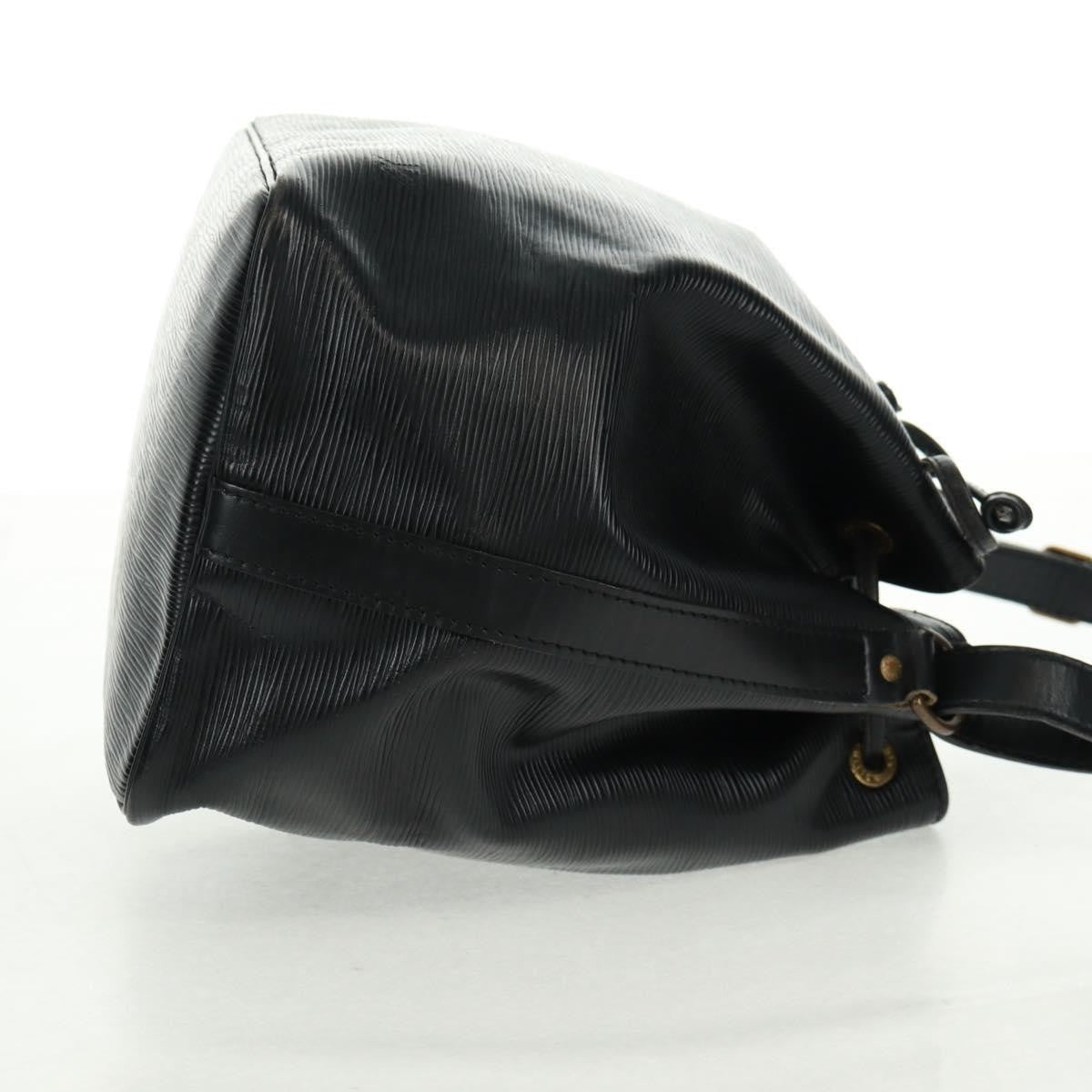 Louis Vuitton Petit Noe Handbag Epi Leather, BLACK, LEATHER, Shoulder bag