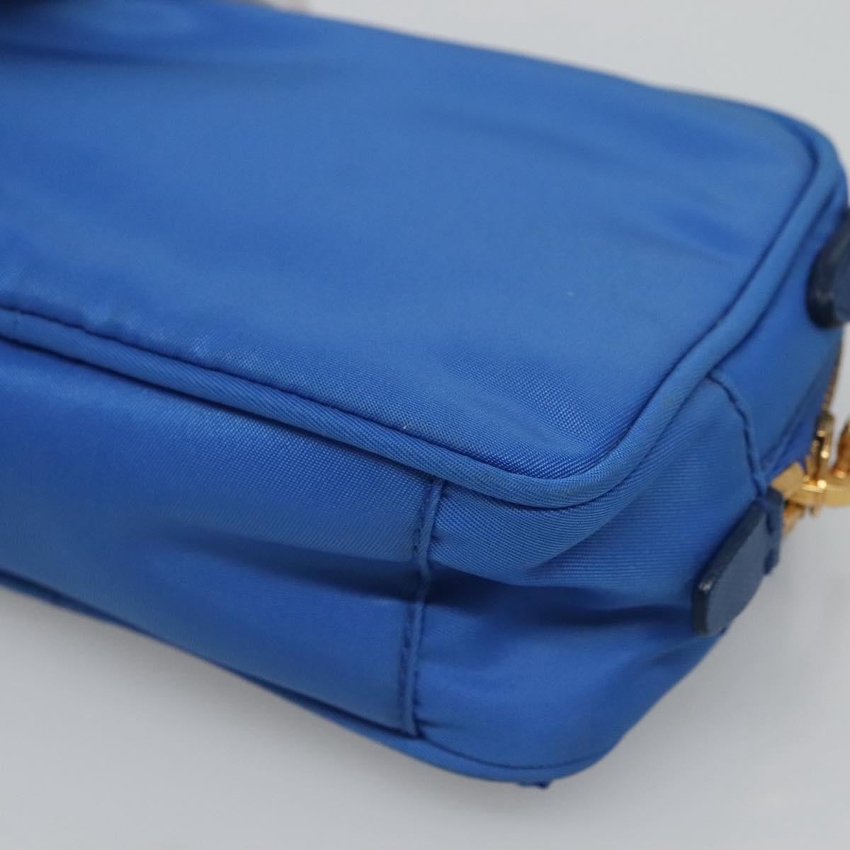 Prada Bow Camera Crossbody Bag Tessuto, BLUE, NYLON, Shoulder bag
